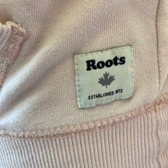 Roots Baby Pink Drawstring Hoodie with Logo - Picture 8 of 8